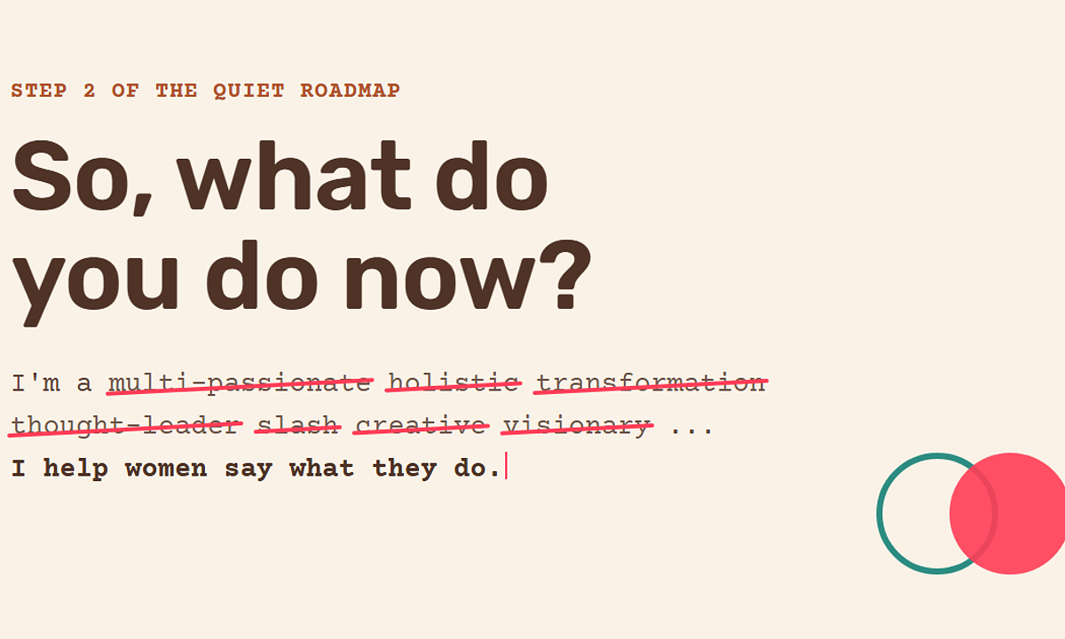 So, What Do You Do Now?