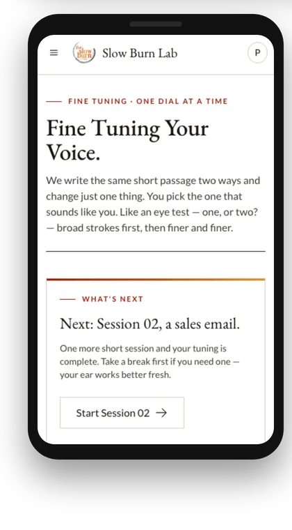 Fine Tuning Your Voice